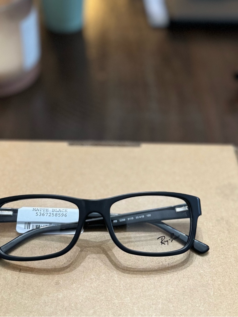 RAY-BAN RB5268 5119 BLACK  FULL RIM UNISEX EYEGLASSES 50-18-150 - Picture 5 of 7